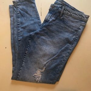 Women's Mid-Rise Destructed Skinny Jeggins